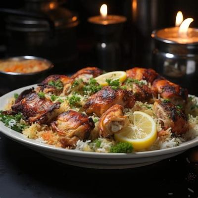  Hyderabadi Biryani:  A Symphony of Fragrant Rice and Succulent Meat Perfectly Layered for an Explosion of Flavor!